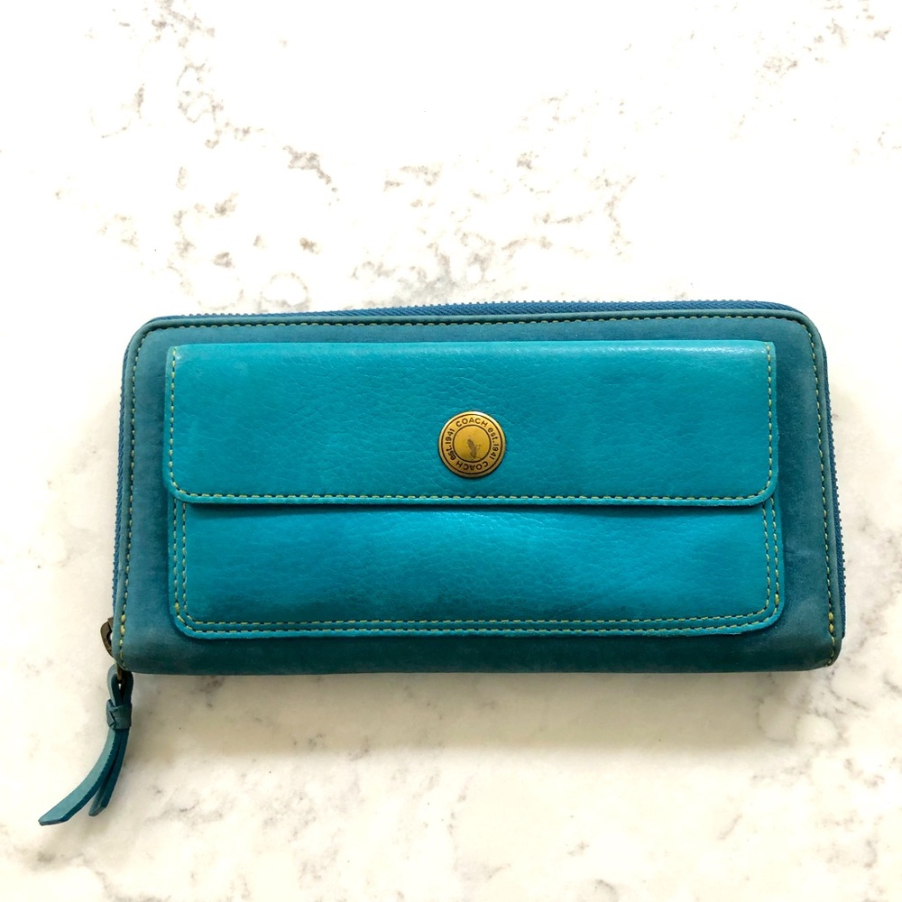 Coach Accordian Zip Wallet